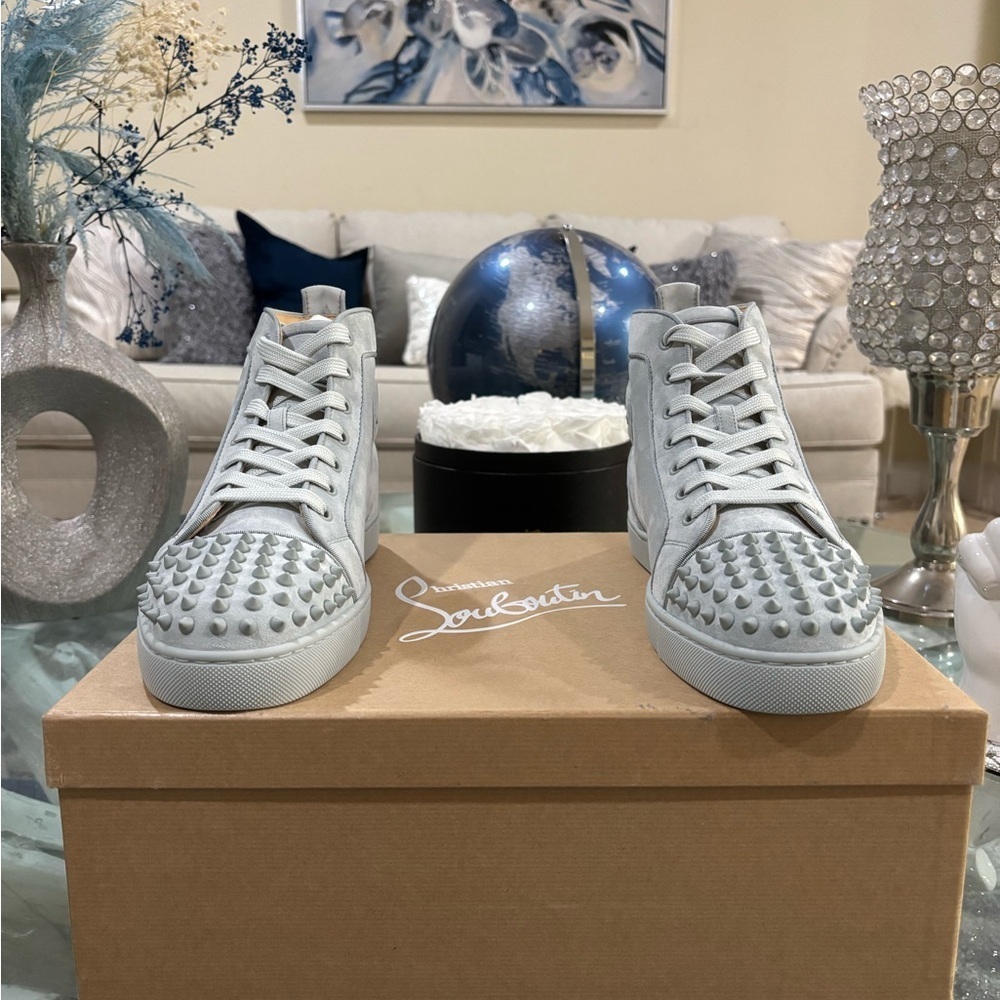 Authentic Christian Louboutin spikes orlato flats Sneakers Retails at $1045 - Picture 1 of 8